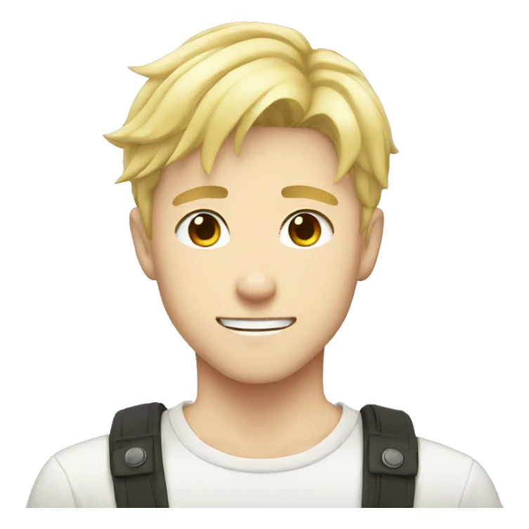 blonde anime guy sticker