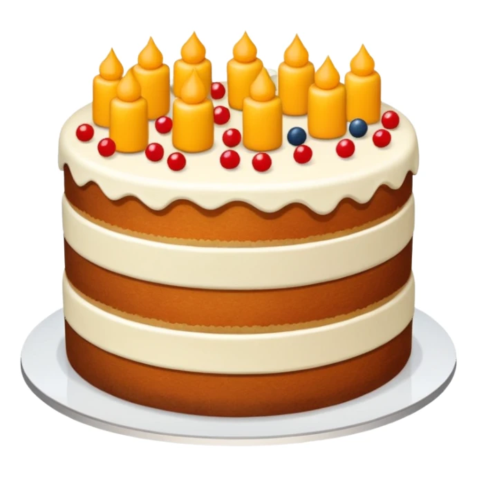 cake with separeated layer pieces sticker