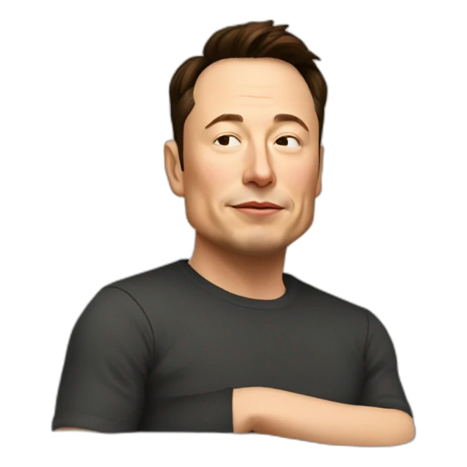Sleping-elon-musk sticker