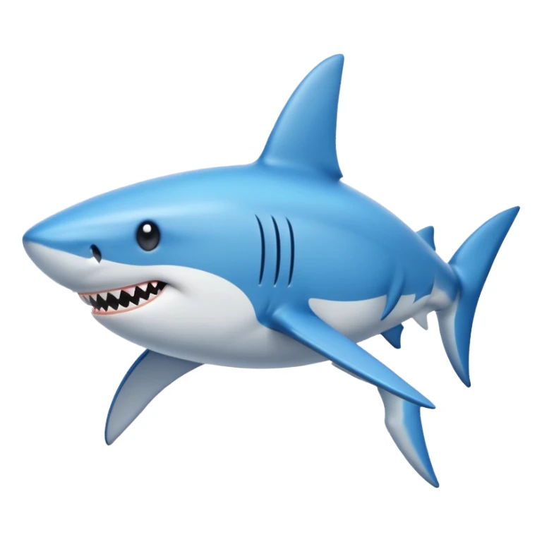 Shark whit blue ahora sticker