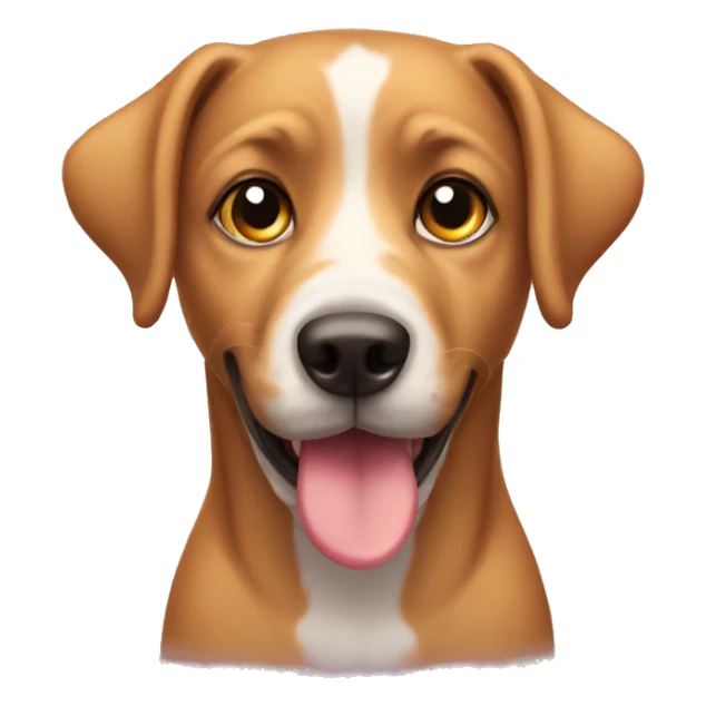 Dog with heart eyes sticker