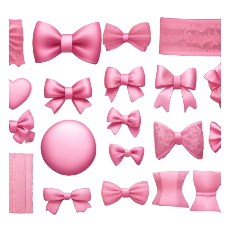 Pink bows sticker