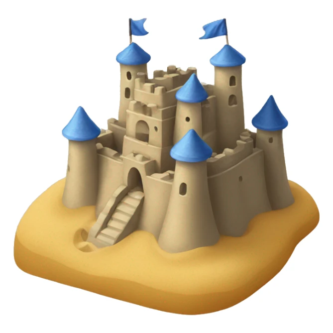 a masive sandcastle sticker