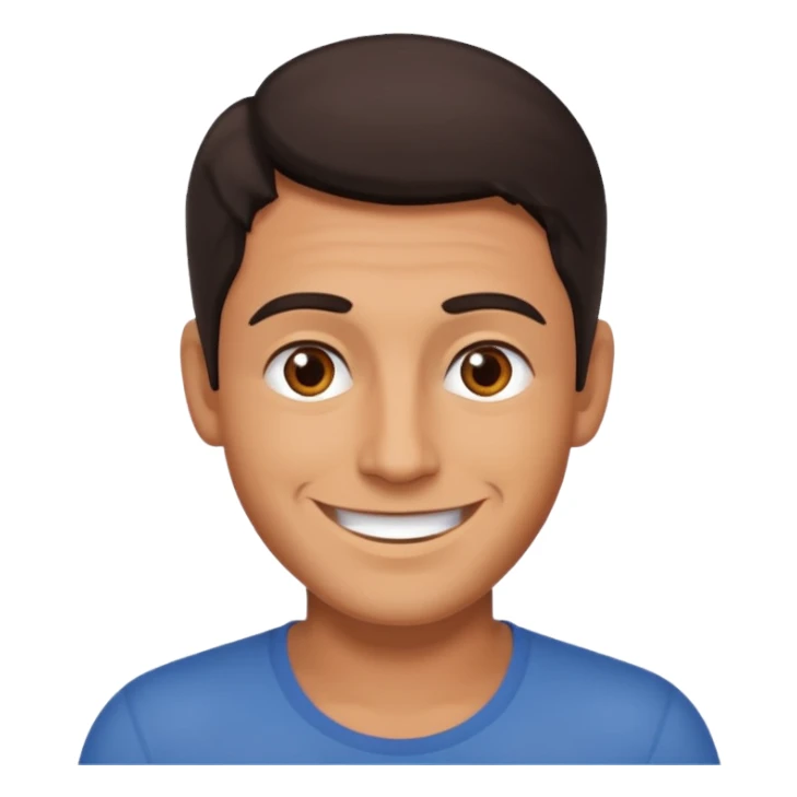 Hombre moreno saludando  sticker