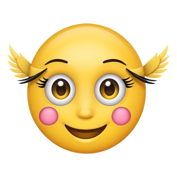 Emoji with Lashes  sticker