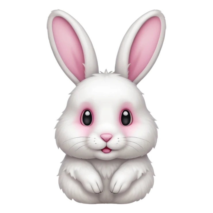 High resolution of a whole body rabbit sticker