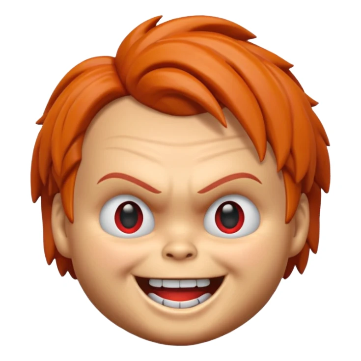 Un emojin de chuky sticker