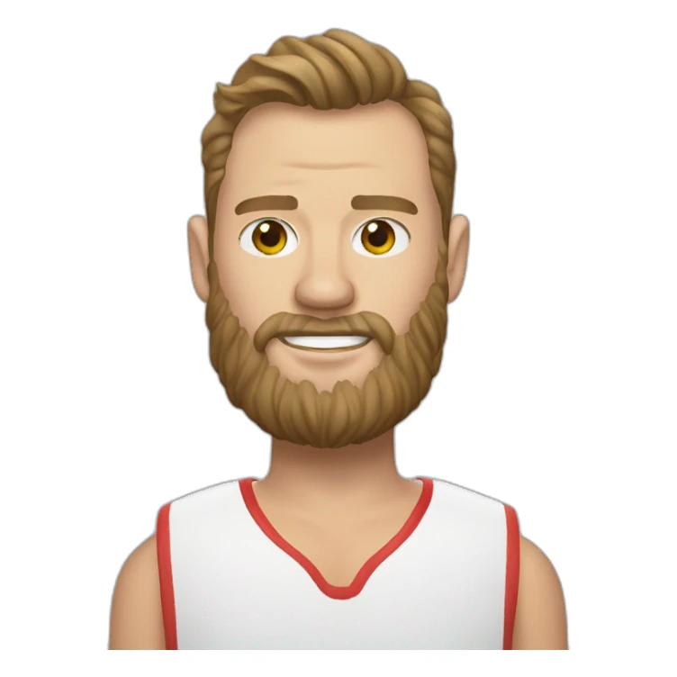 Jonathan Toews as beach bum with beard sticker