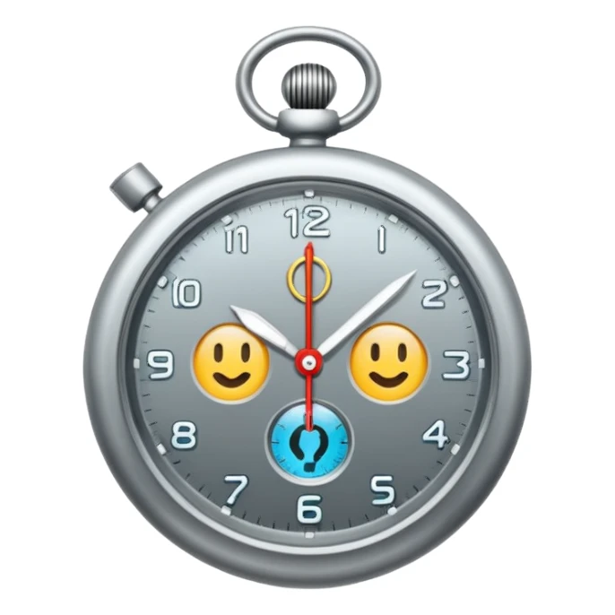 reloj con simbolo de interrogacion sticker