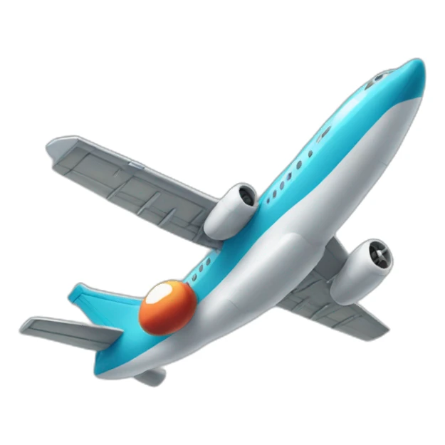 avión volando sticker