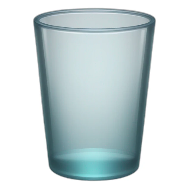 empty glass sticker