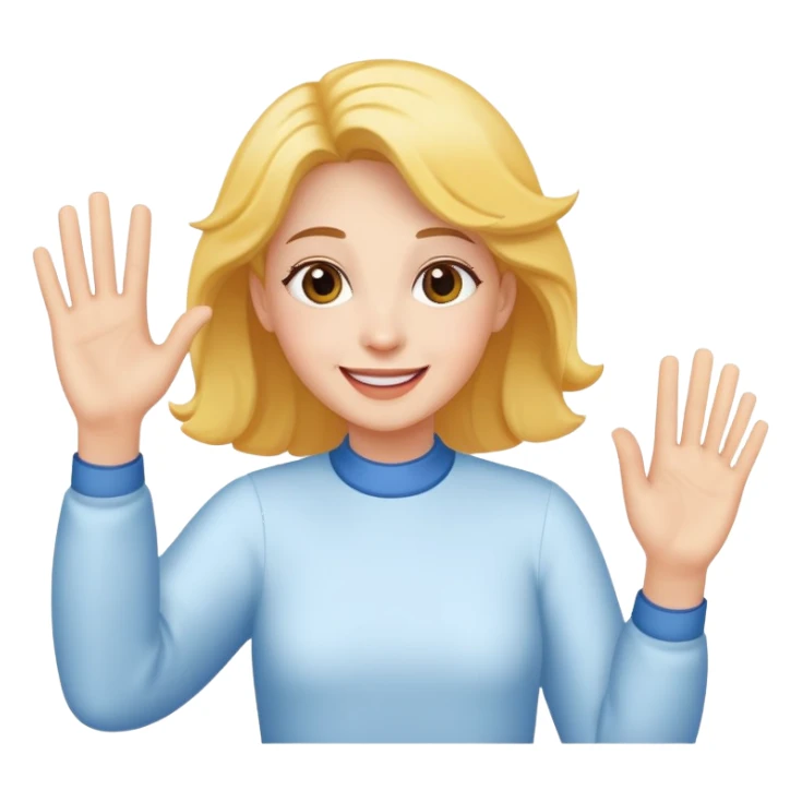 Me waving in the sky sticker