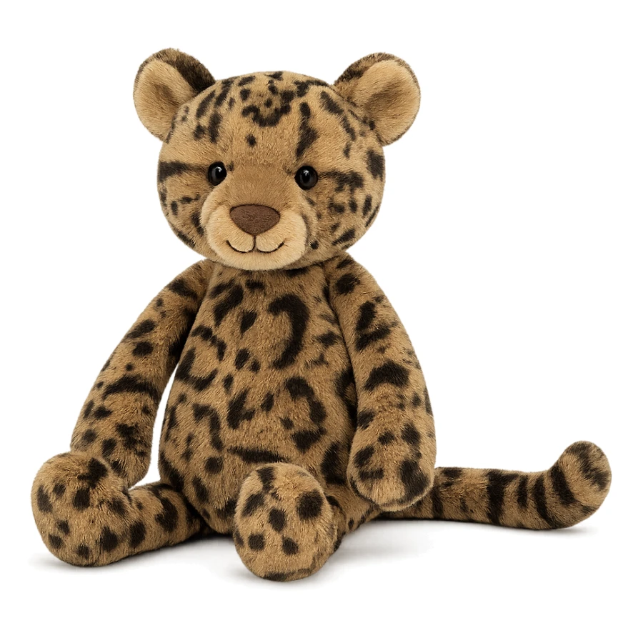 clouded leopard jellycat stuffed plush sticker