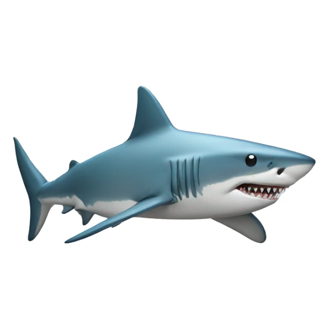 Shark in string sticker