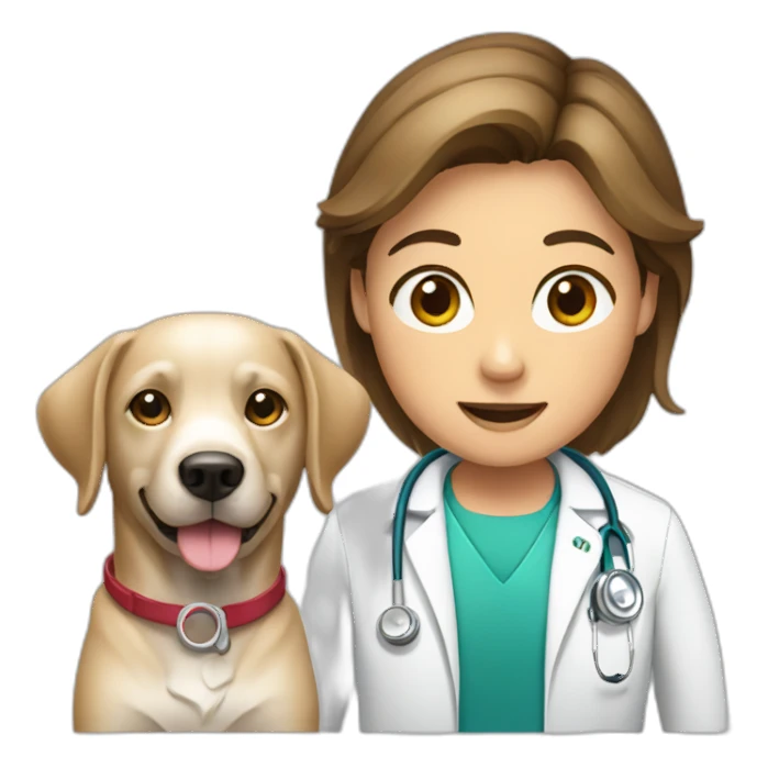 Doctor with a labrador dog sticker