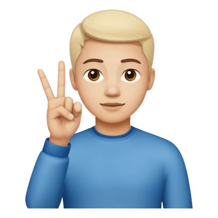 Establish a triangle hand gesture with both hands flat. sticker