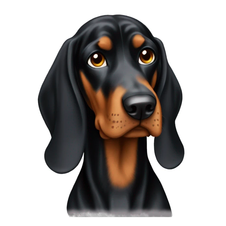 Black and tan coonhound sticker