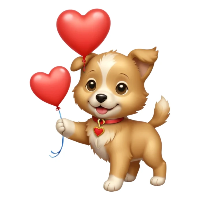 puppy in love sticker
