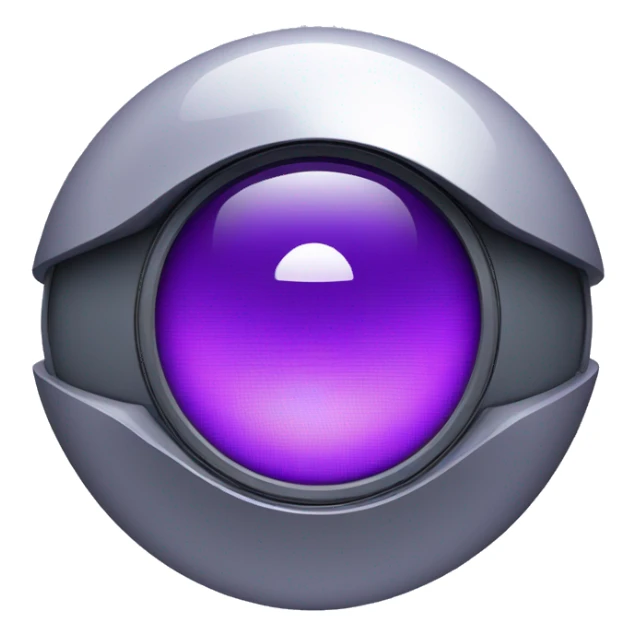 robot eye PURPLE TECH lens screen sticker