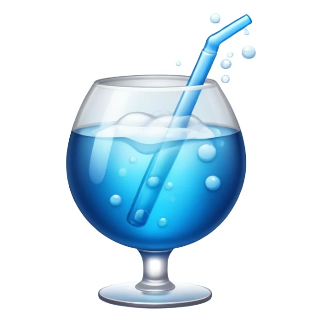 Alcohol beverage, blue buzz ball sticker