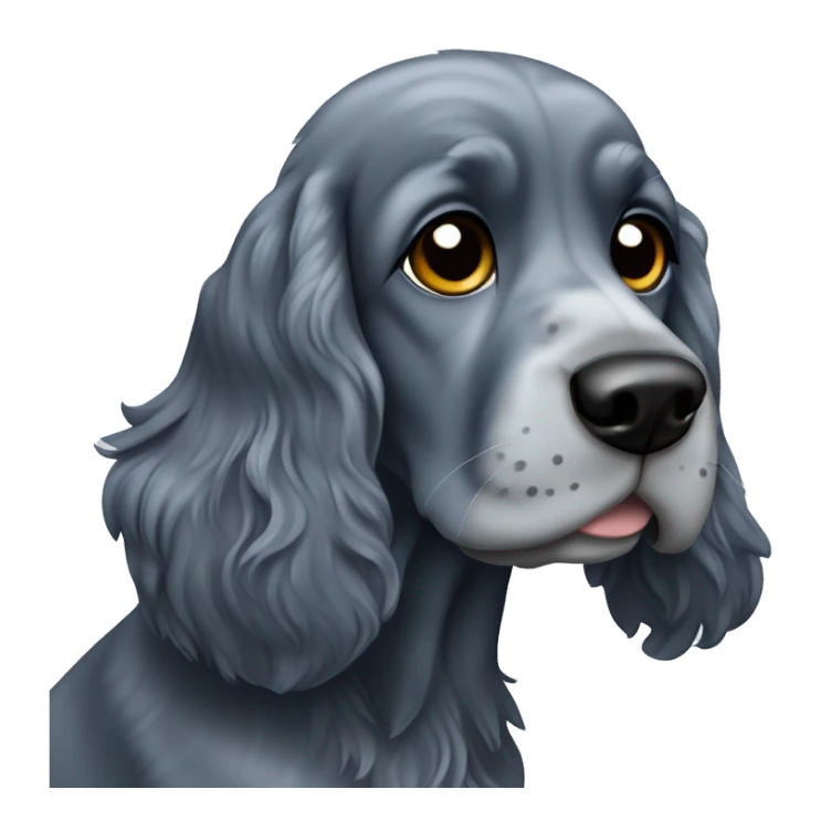 Blue roan cocker spaniel  sticker