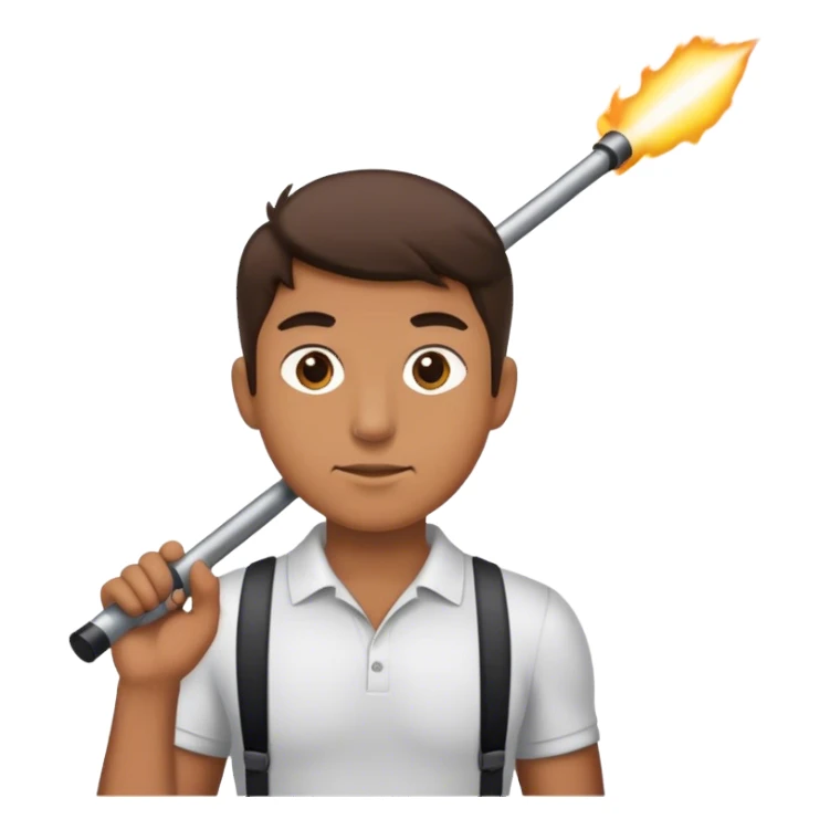 a boom pole operator sticker