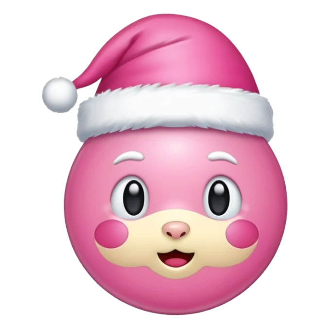 christmas cute sticker, pink sticker