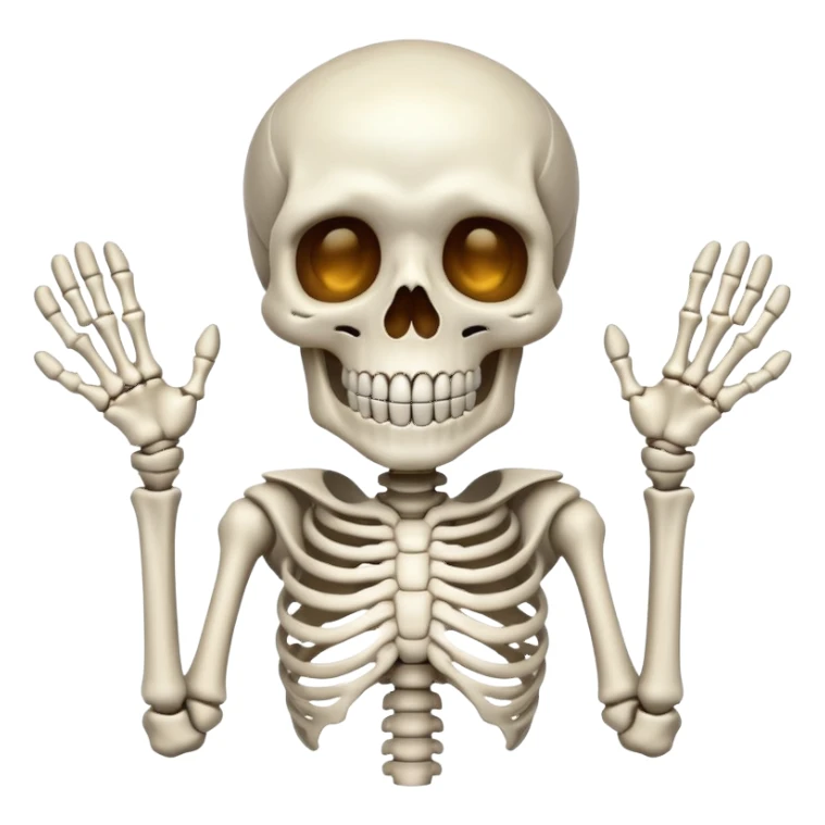 The rahhh skeleton sticker