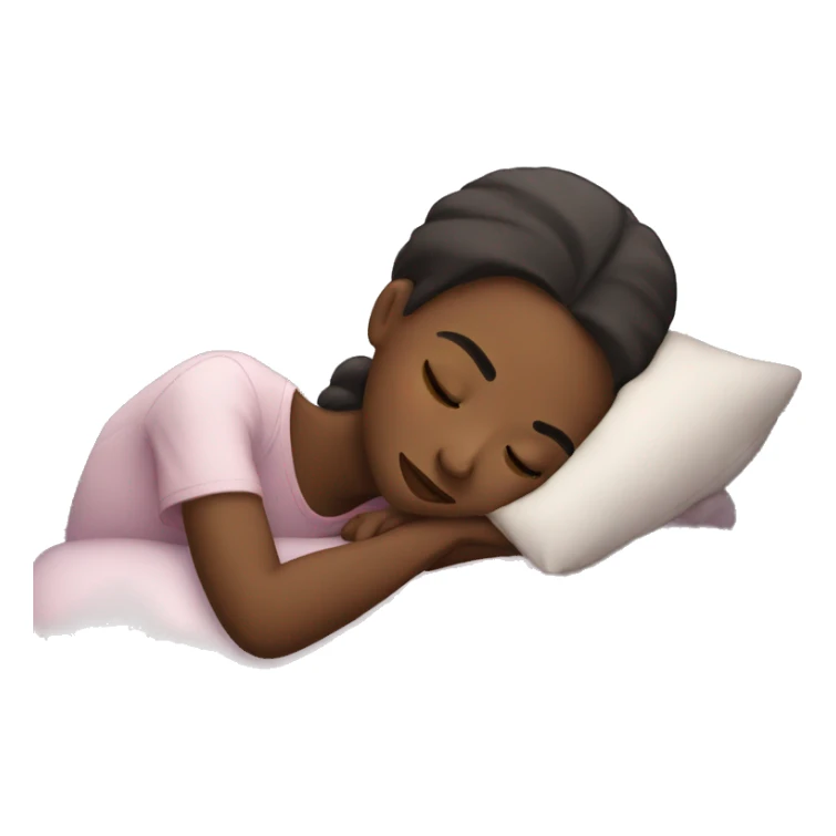 Sleep girl sticker