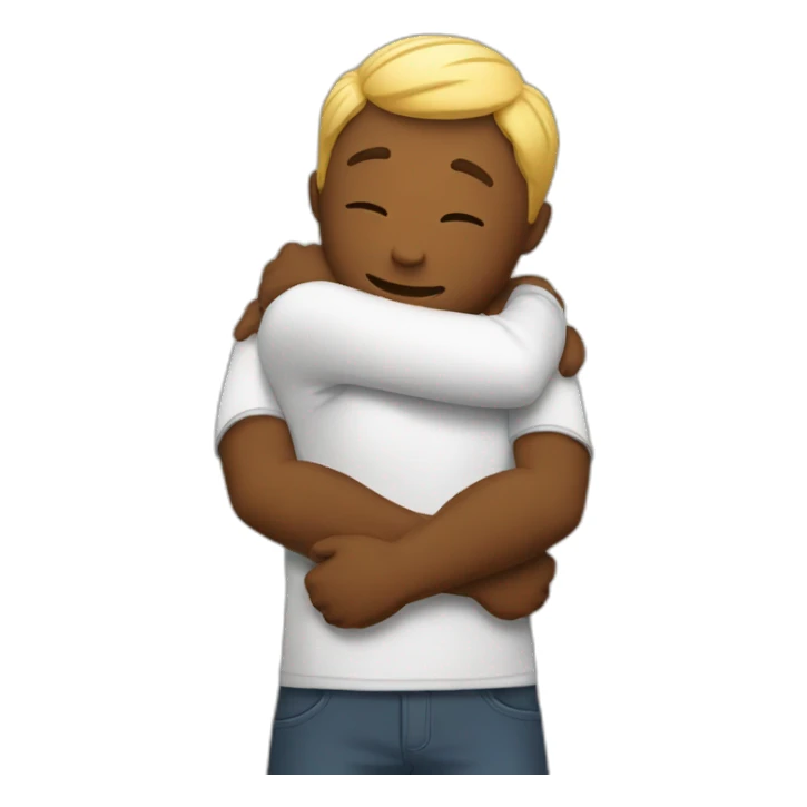 friend hugs sticker