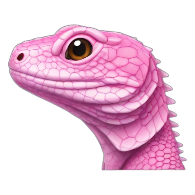 pink tegu lizard sticker