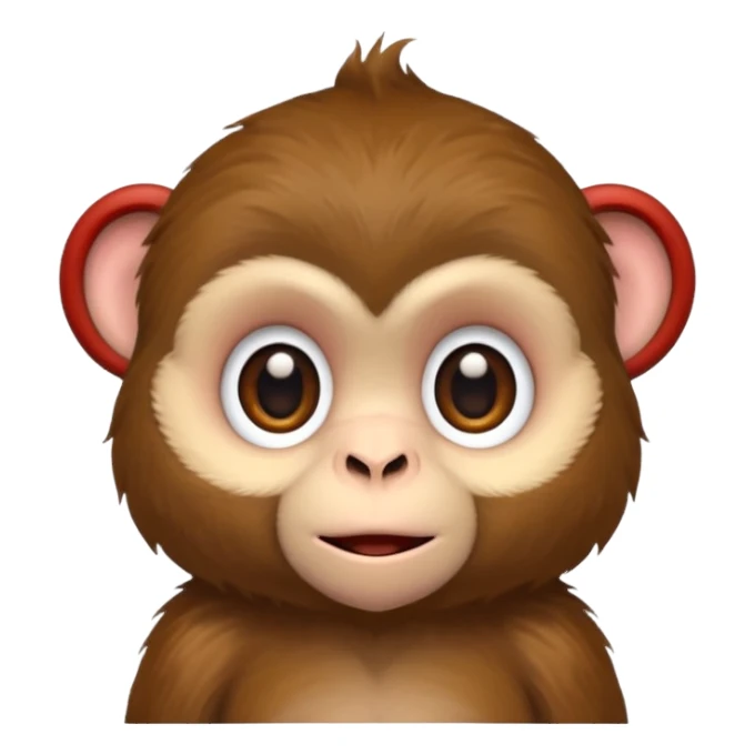 Cute monkey sticker