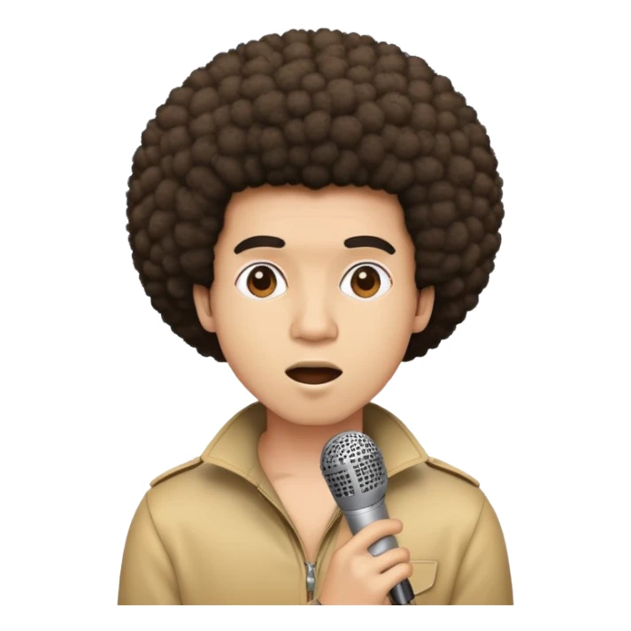 Beatbox with a afro  sticker