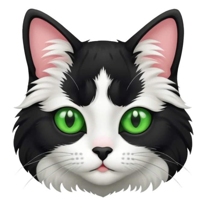 Gato preto com branco sticker