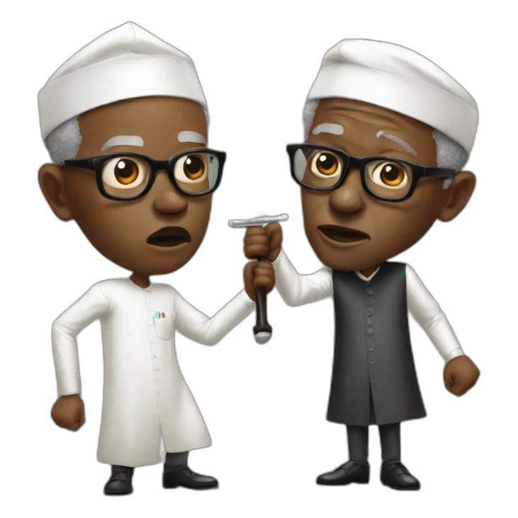 buhari and tinubu fighting sticker