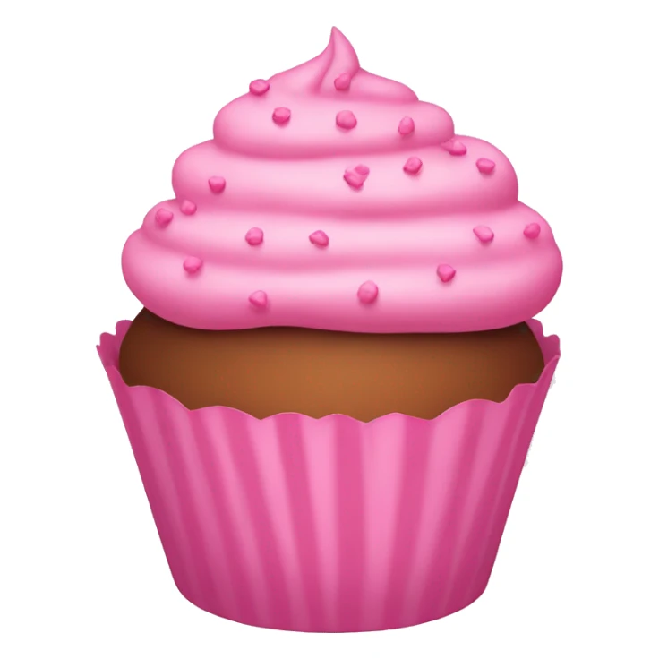 pink cupcake pink icing pink sprinkles sticker