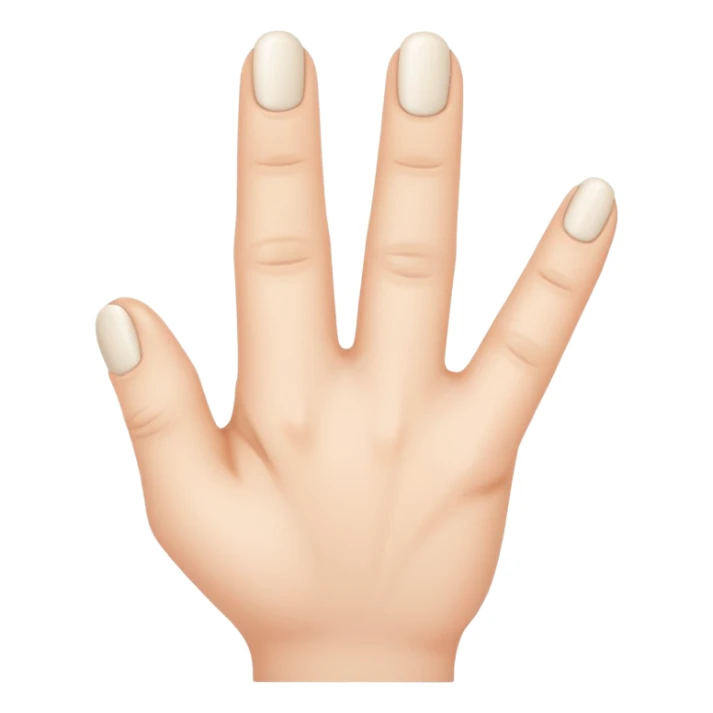 A small finger in the large pic sticker