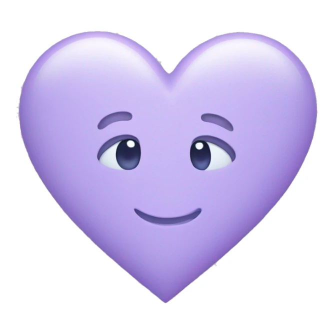 A pastel purple heart sticker