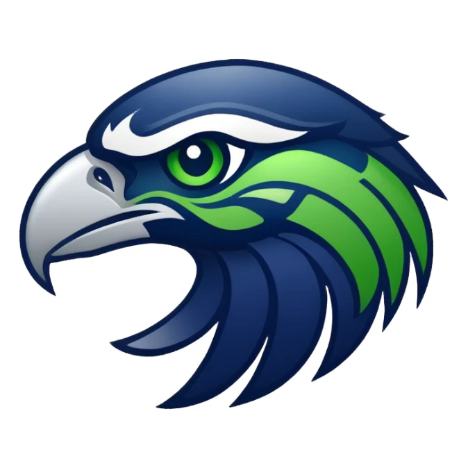 Create me a seahawks emoji sticker