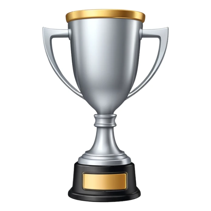 A futuristic trophy cup sticker