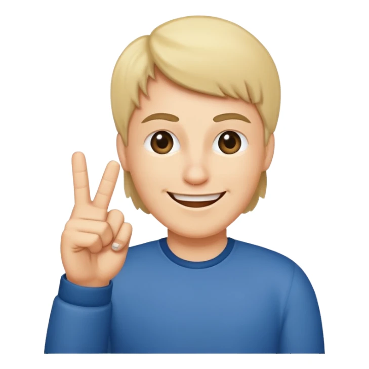 Smile with middle finger  sticker