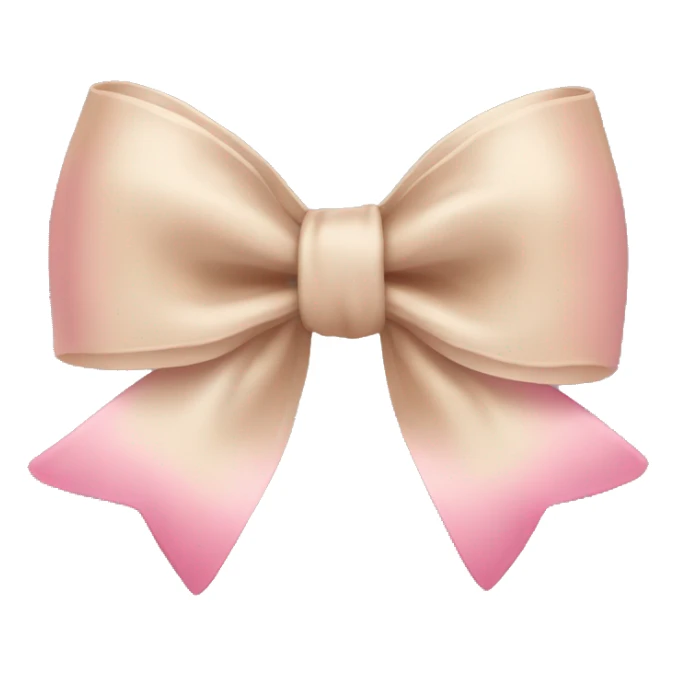 Pink/beige bow  sticker
