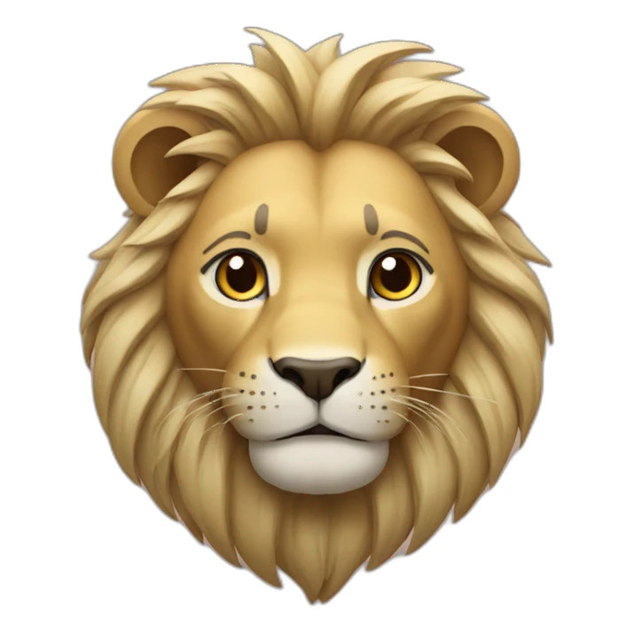 Chat sur lion sticker