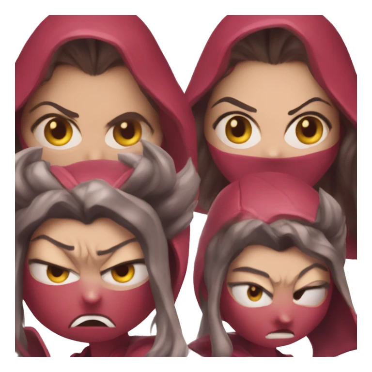 A angry scarlet witch  sticker