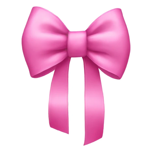 Pink bow sticker