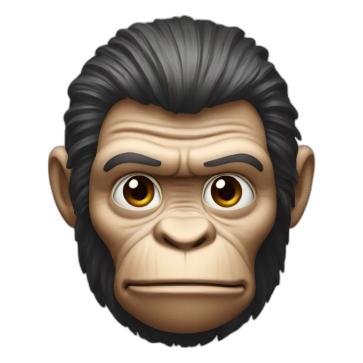 Caesar planet of the apes head sticker