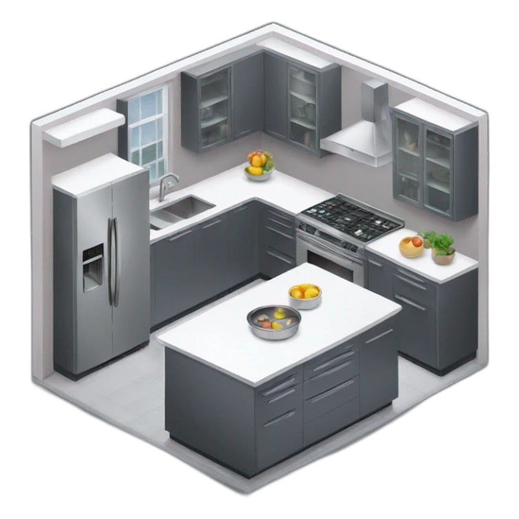 futuristic kitchen sticker