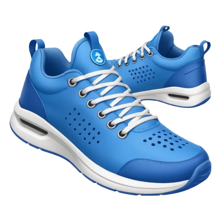 Tiburon con zapatillas azules sticker