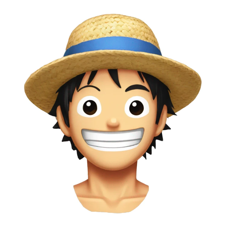 straw hat luffy emote sticker