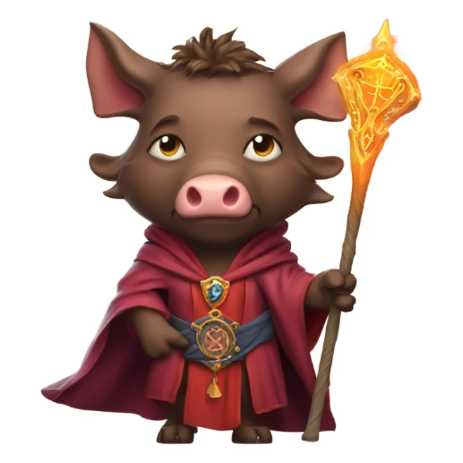 red booar mage sticker